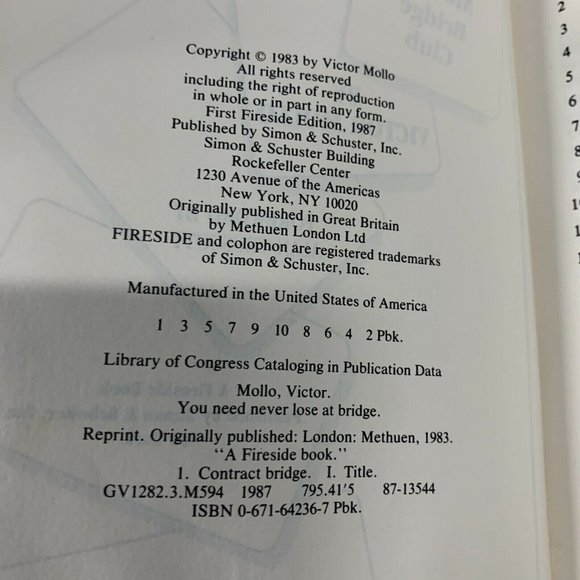 Bridge, Strategy And How To Play Bridge. lot of 6 books, See Description. - Picture 5 of 9